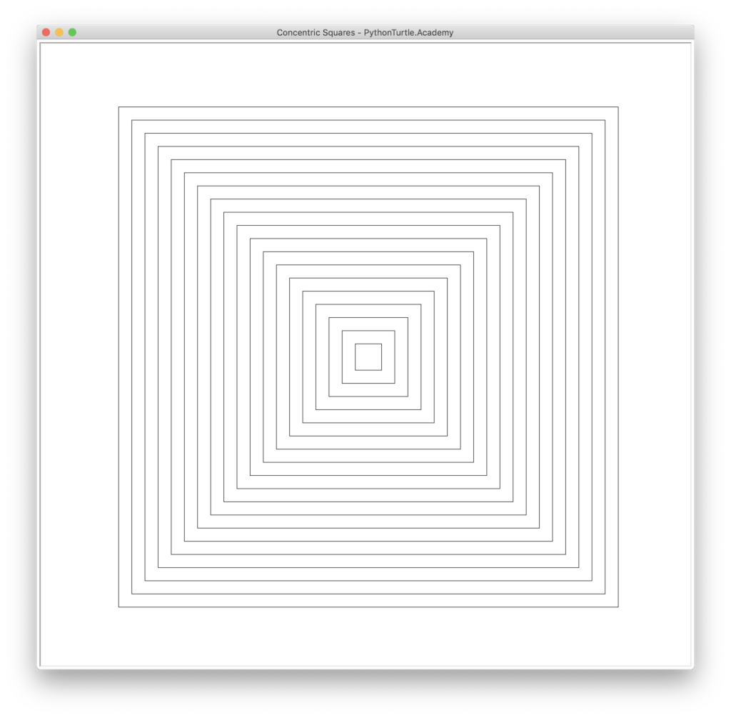 Concentric Squares – Learn Python