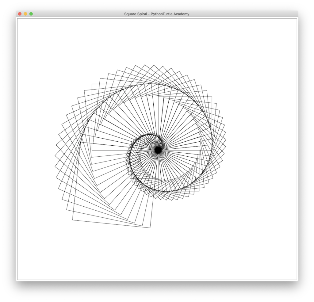 Как нарисовать спираль в питоне
