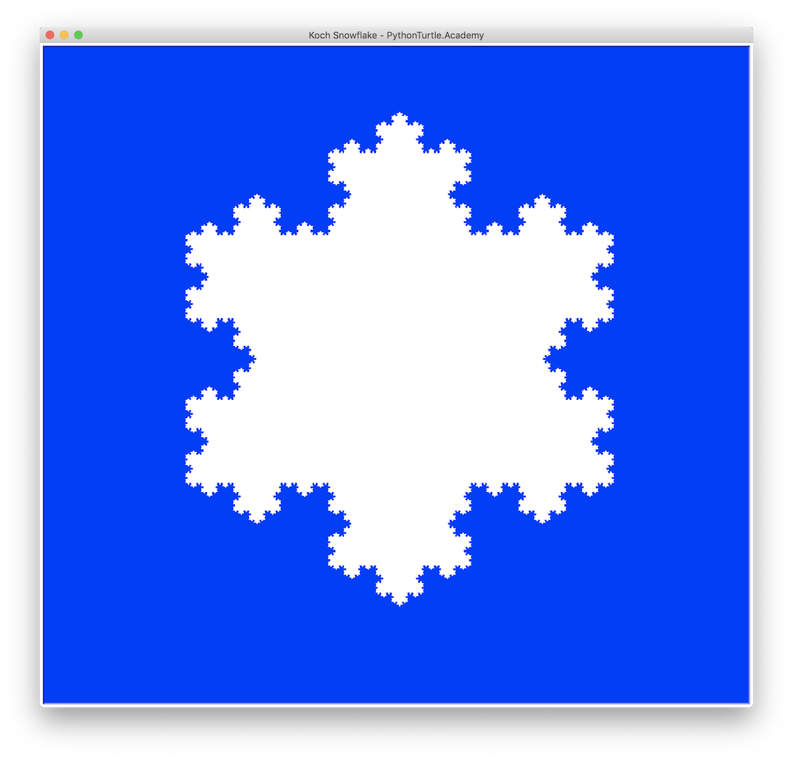 koch snowflake actionscript vector code