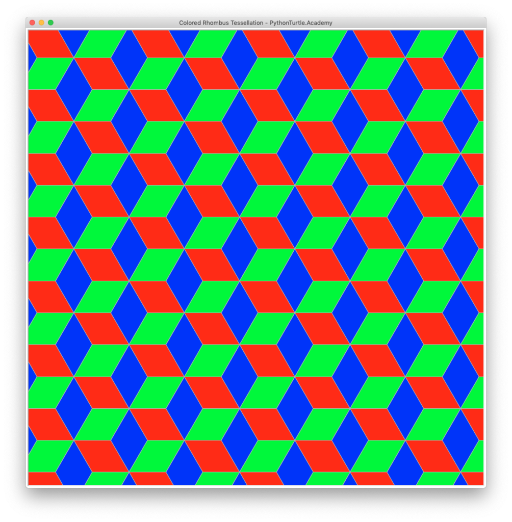 colored examples of regular tessellations