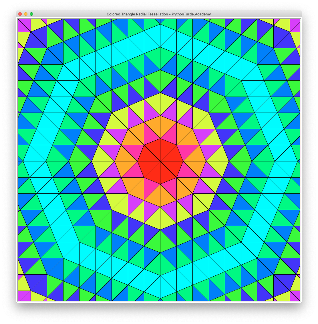 a triangular tessellation definition